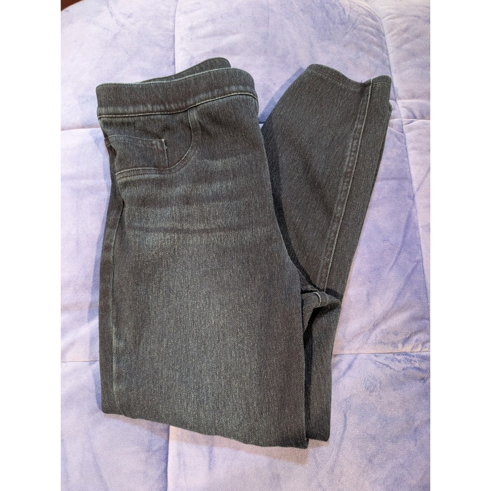 Spanx Jean-ish Ankle Skinny Jeans Women Dark Blue Pull On - Size MP